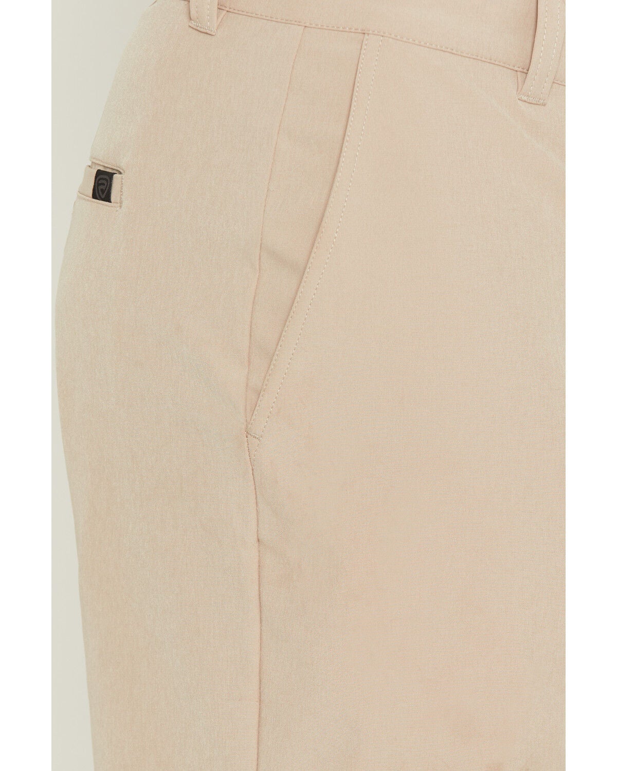 Image #2 - Rock & Roll Denim Men's 8" Solid Stretch Chino Shorts, Khaki, hi-res