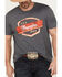 Image #3 - Wrangler Men's Rope Logo Short Sleeve Graphic T-Shirt, Heather Blue, hi-res