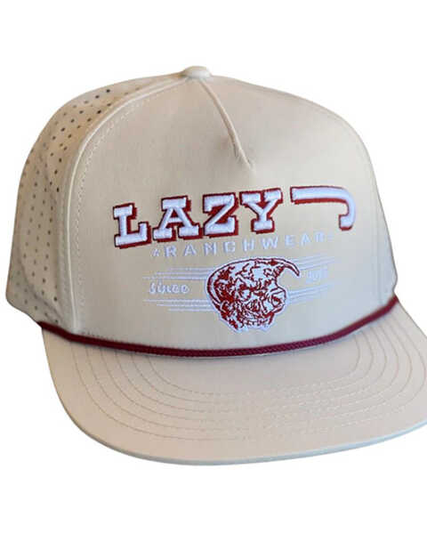 Lazy J Ranch Wear Men's Banner Performance Ball Cap, Tan, hi-res