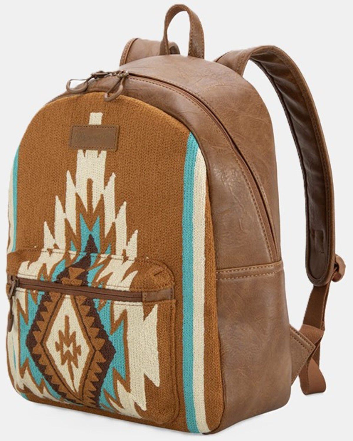 Image #1 - Wrangler Southwestern Knitted Backpack, Brown, hi-res