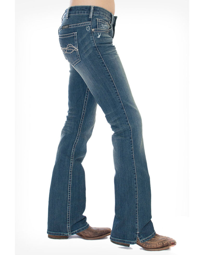 Cowgirl Tuff Women's Inspire Jeans, Medium Blue, hi-res