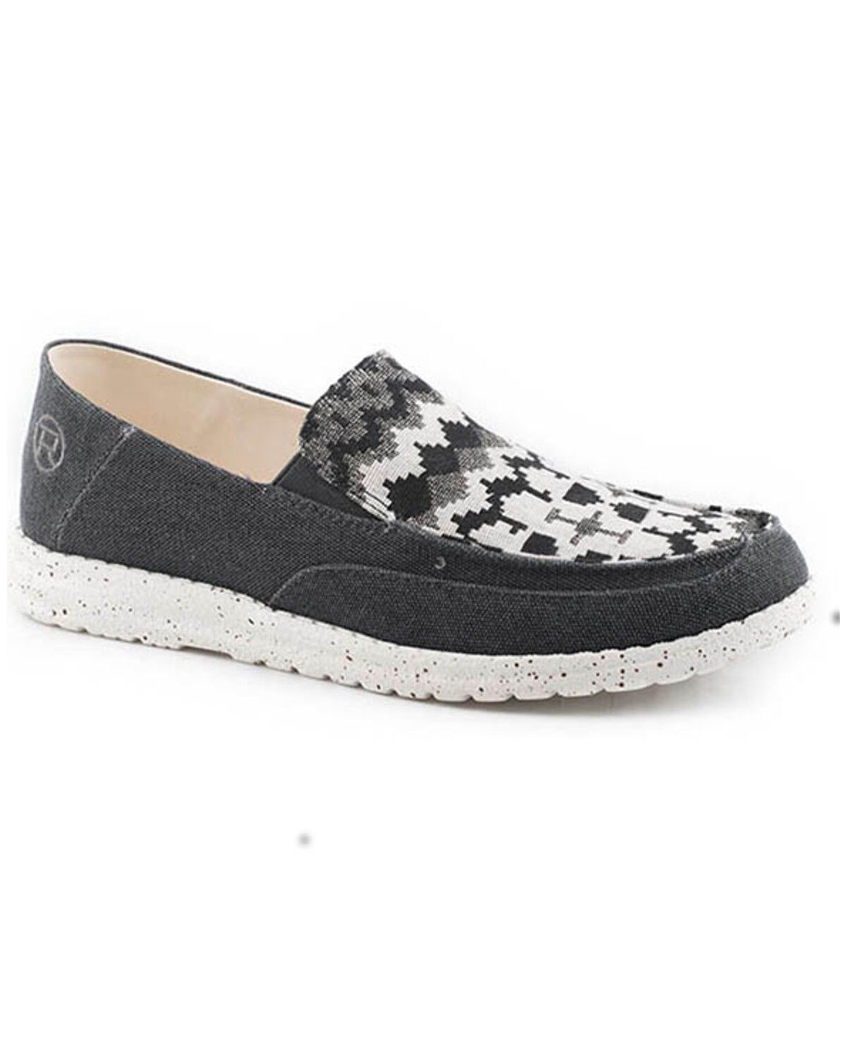 Image #1 - Roper Women's Hang Loose Slip-On Causal Shoes - Moc Toe, Black, hi-res