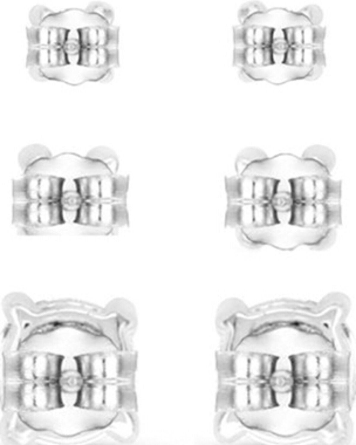 Image #2 - Montana Silversmiths Women's Shine Bright Triple Crystal Post Earring Set - 3 Piece, Silver, hi-res
