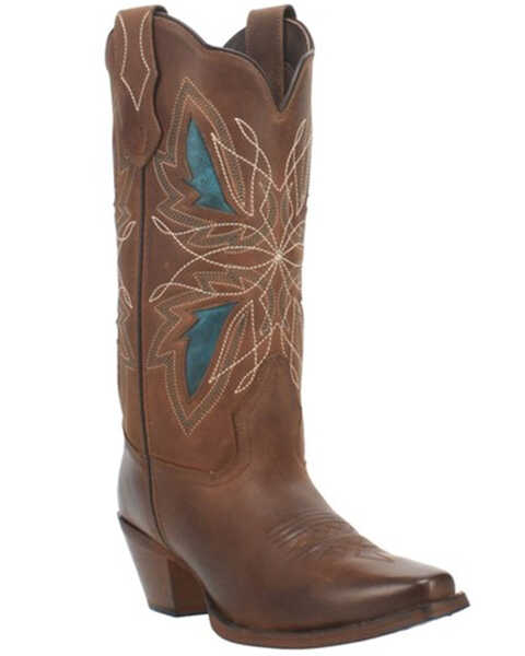 Laredo Women's Flutterby Western Boots - Snip Toe, Brown, hi-res