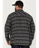 Image #4 - Moonshine Spirit Men's Southwestern Long Sleeve Flannel Western Shirt , Grey, hi-res