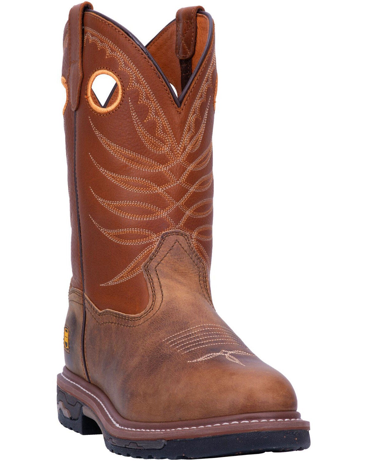 round toe western work boots