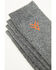 Image #2 - Hawx Men's Crew Wool Socks - 2 Pack, Dark Grey, hi-res