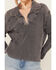 Image #3 - Free People Women's Ashton Zip Thermal Long Sleeve Pullover, Charcoal, hi-res