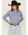 Image #1 - Cowboygirl by Jenna Paulette Women's Gingham Print Long Sleeve Pearl Snap Western Shirt, Blue, hi-res
