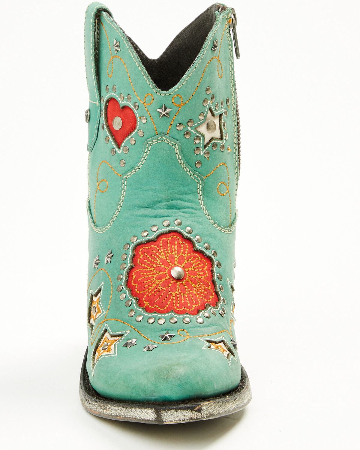 Image #4 - Liberty Black Women's Vegas Turquesa Booties - Snip Toe, Turquoise, hi-res