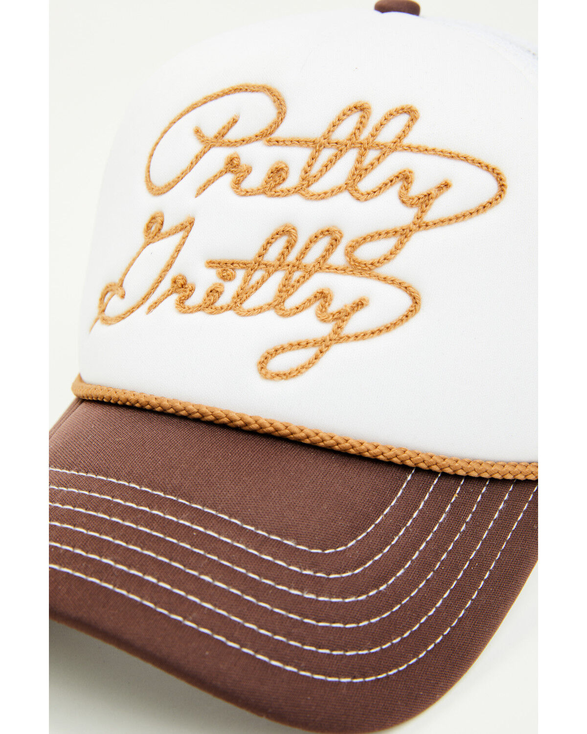 Image #2 - Shyanne Women's Pretty Gritty Foam Ball Cap, Cream, hi-res