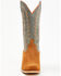 Image #4 - Horse Power Men's Ginger Suede Western Boots - Square Toe, Tan, hi-res