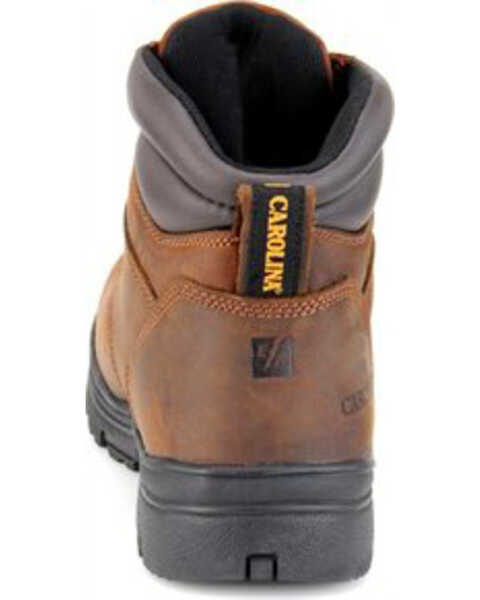 Image #7 - Carolina Men's Waterproof Work Boots - Round Toe, Brown, hi-res