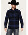 Image #1 - Pendleton Men's Burnside Plaid Print Long Sleeve Button-Down Flannel Shirt, Black, hi-res