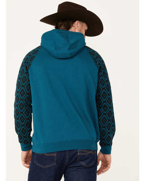 Image #4 - RANK 45® Men's Westgrove Hooded Sweatshirt, Medium Blue, hi-res