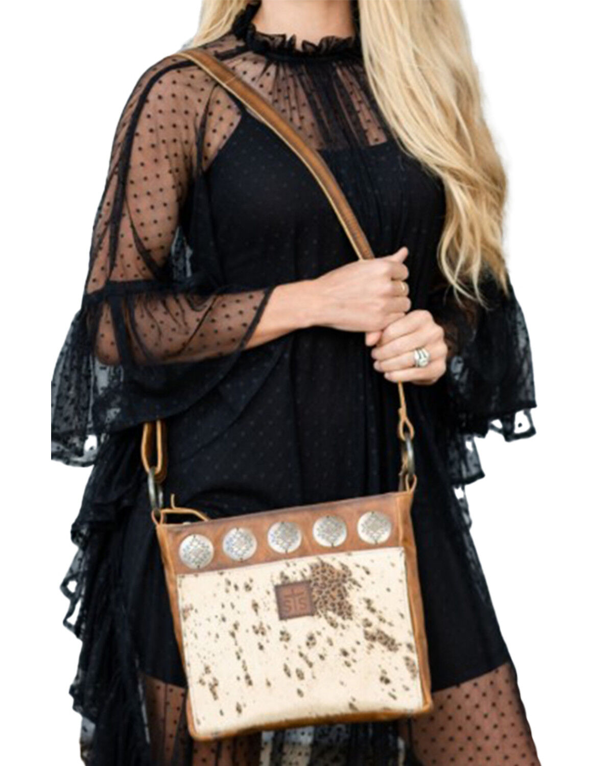 Image #1 - STS Ranchwear by Carroll Women's Olivia Crossbody, Cream, hi-res