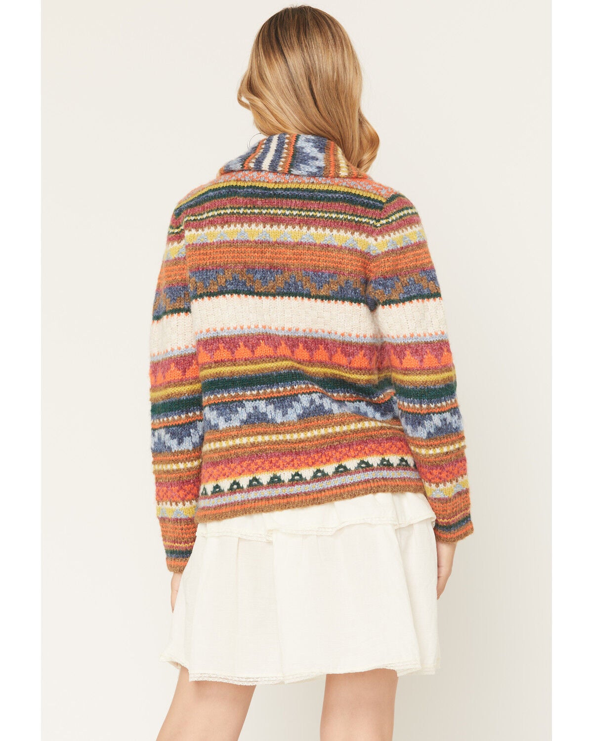 Image #4 - Cotton & Rye Women's Striped Cardigan, Multi, hi-res