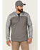 Image #1 - Browning Men's Gray Hayes 1/4 Zip Front Hooded Pullover, , hi-res
