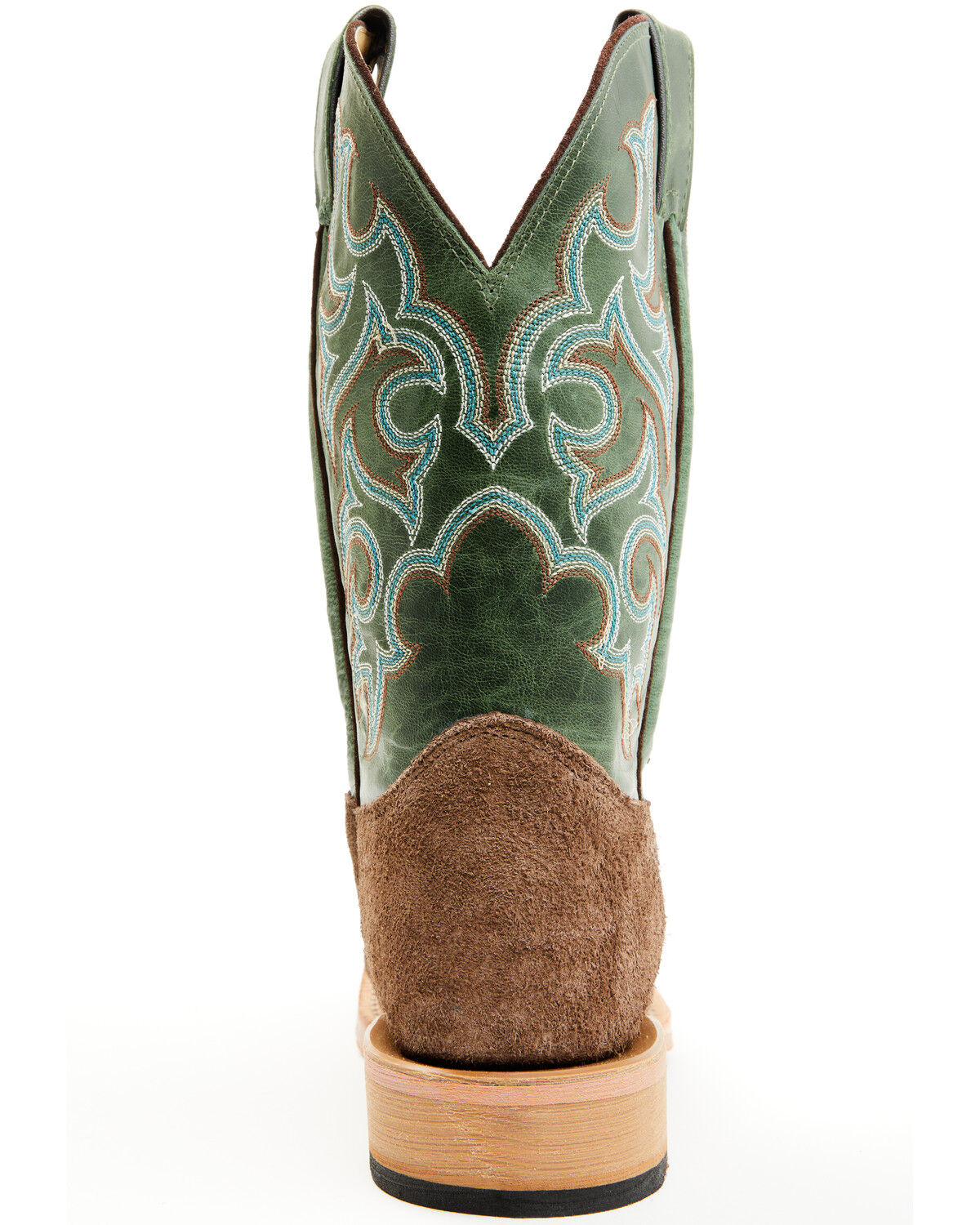 Image #5 - Justin Men's Fergus Roughout Western Boots - Square Toe, Chocolate, hi-res