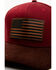 Image #2 - Cody James Men's American Flag Ball Cap, Dark Red, hi-res