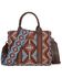 Image #2 - Wrangler Women's Southwestern Print Canvas Crossbody Bag, Coffee, hi-res