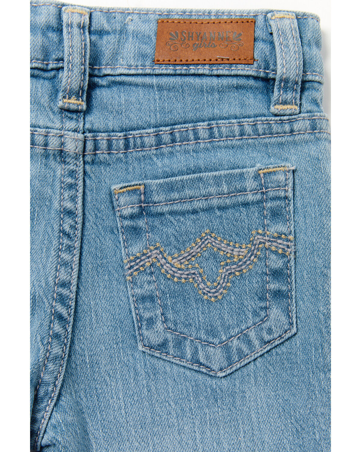 Image #4 - Shyanne Toddler Girls' Light Wash Straight Riding Jeans, Light Wash, hi-res