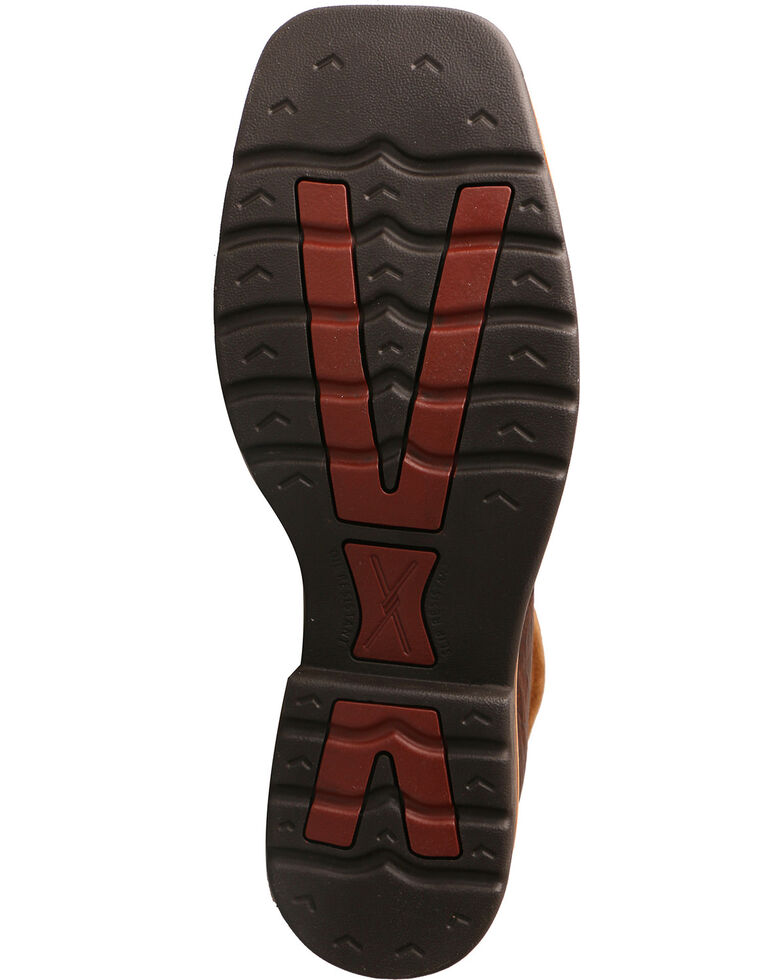 Twisted X Men's Lite Work Lacer Waterproof Work Boots - Alloy Toe, Dark Brown, hi-res