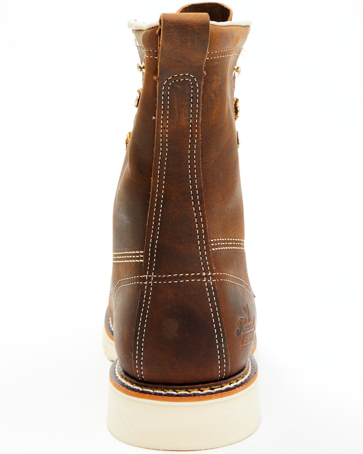 Image #5 - Thorogood Men's 8" American Heritage MAXWear Wedge&trade; Moc Work Boots - Steel Toe, Brown, hi-res