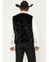 Image #4 - Cody James Men's Velvet Paisley Print Western Dress Vest, Black, hi-res