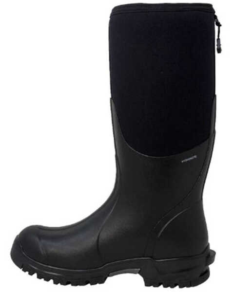 Image #3 - Dryshod Men's Mudcat High Rugged Knee Work Boots - Round Toe, Black, hi-res