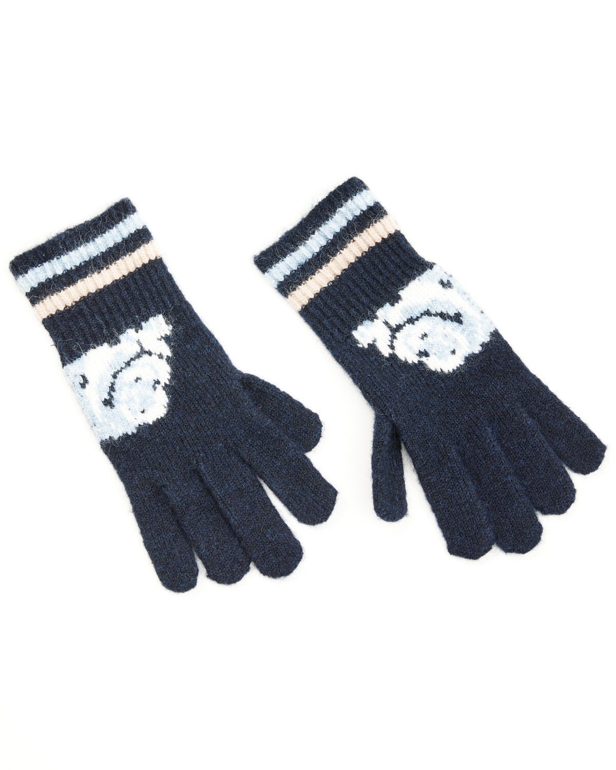 Image #1 - Idyllwind Women's Skyvalley Southwestern Print Gloves, Navy, hi-res