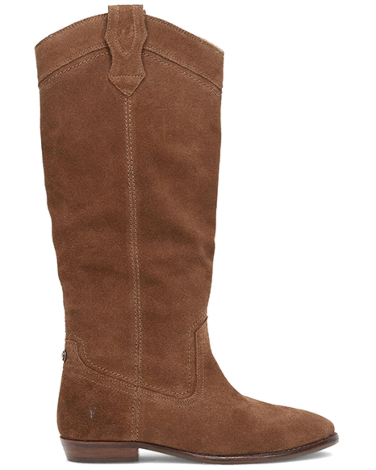 Image #2 - Frye Women's Blair Tall Western Boots - Round Toe, Bark, hi-res
