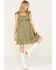 Image #1 - Cleo + Wolf Women's Solid A-Line Mini Dress, Olive, hi-res