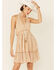 Image #1 - Band of the Free Women's Striped Open Back Dress, Ivory, hi-res