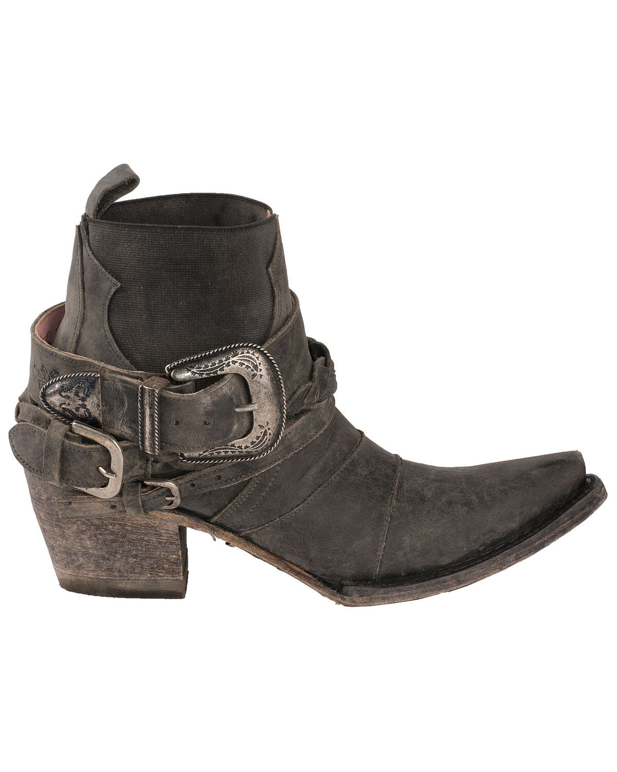 Image #2 - Junk Gypsy by Lane Women's HWY 237 Distressed Booties - Snip Toe, , hi-res