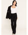 Image #1 - Ariat Women's R.E.A.L. Croc Flock High Rise Luxe Slim Trouser Denim Jeans, Black, hi-res