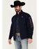 Image #1 - Cinch Men's Bonded Softshell Jacket, Navy, hi-res