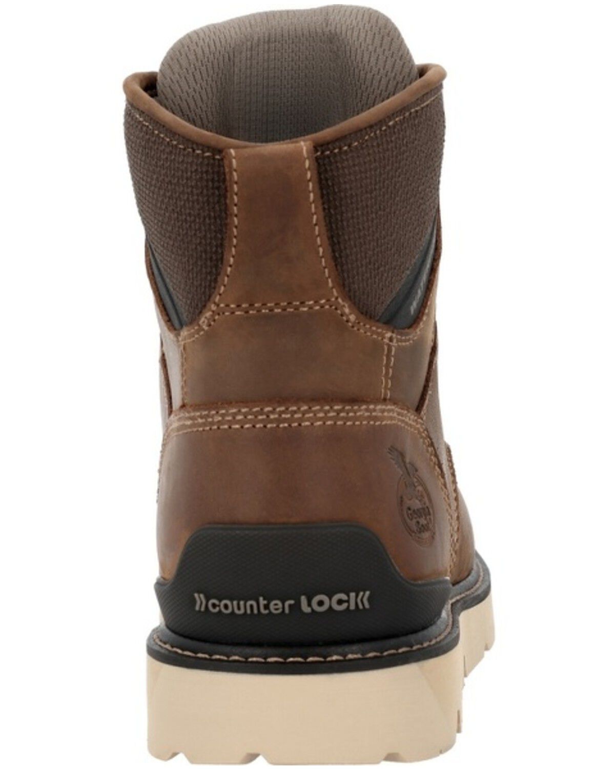 Image #5 - Georgia Men's 6" Carbon Flex Wedge BOA Electrical Moc Work Boots - Carbon Toe, Brown, hi-res