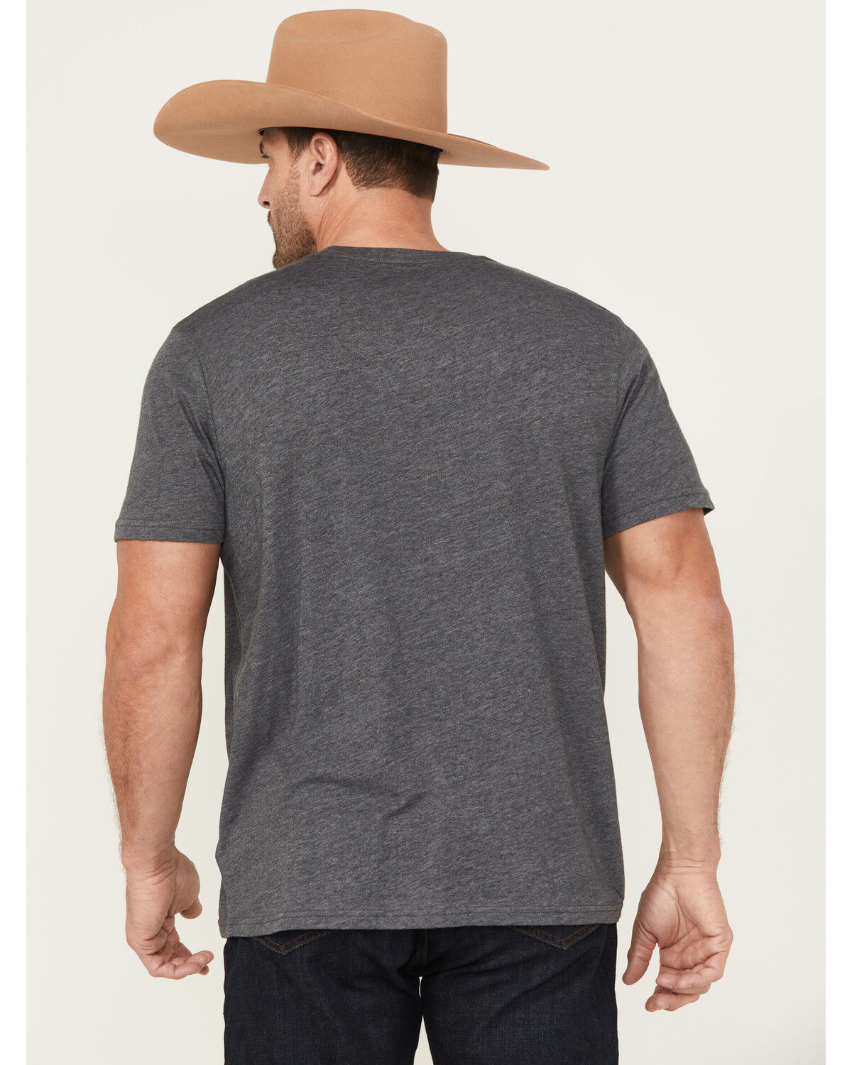 Image #4 - Wrangler Men's Rope Logo Short Sleeve Graphic T-Shirt, Heather Blue, hi-res