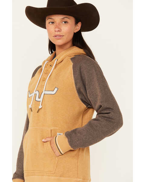 Image #2 - Kimes Ranch Women's Embroidered Amigo Hooded Pullover , Mustard, hi-res
