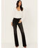 Image #1 - Idyllwind Women's Shadow Lane Mid Rise Debbie Stretch Bootcut Jeans, Black, hi-res
