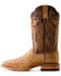 Image #2 - Ariat Men's Exotic Full Quill Ostrich Rio Western Boots - Broad Square Toe, Brown, hi-res