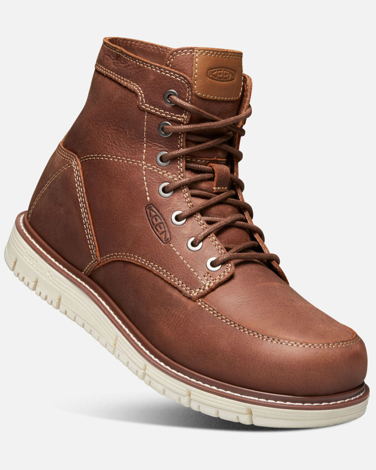 Image #1 - Keen Men's San Jose Work Boots - Soft Toe, Lt Brown, hi-res