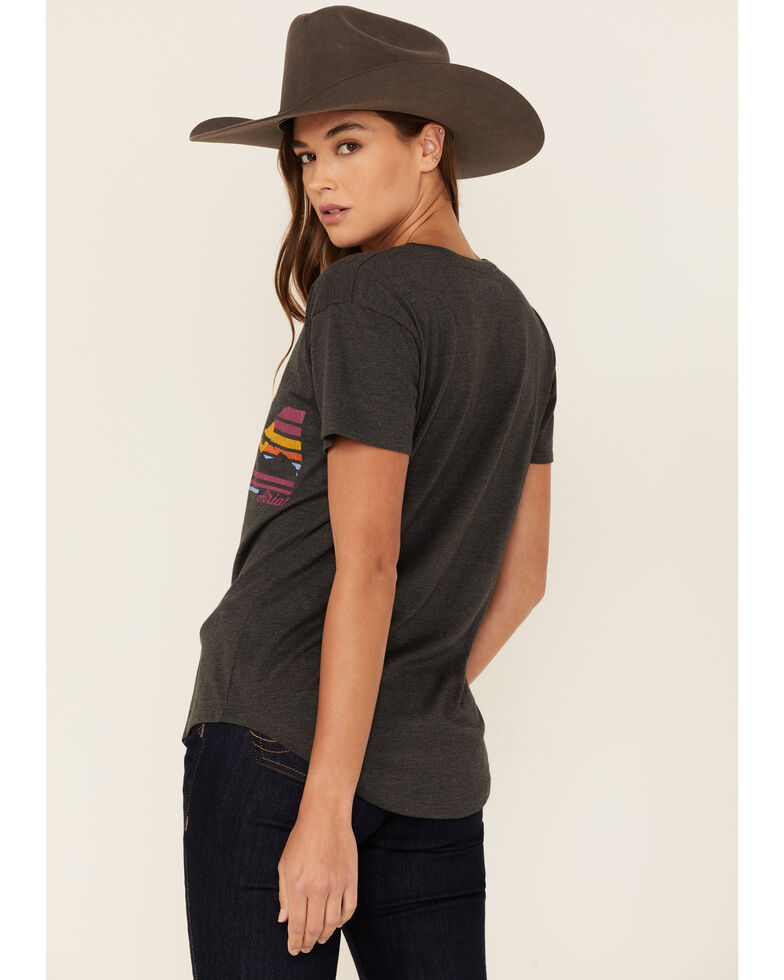 Ariat Women's Wild Country Graphic Tee, Charcoal, hi-res