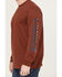 Image #3 - Hawx Men's FR Graphic Long Sleeve Work T-Shirt, Red, hi-res