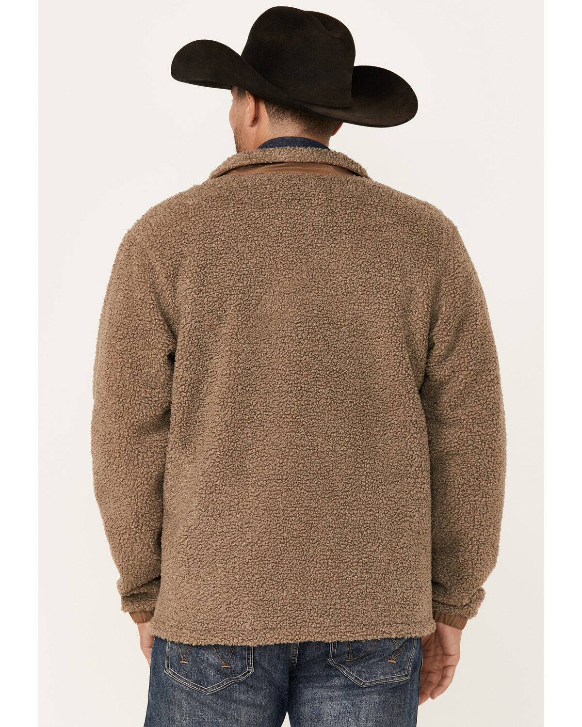 Image #4 - Ariat Men's Odessa Sherpa Lightweight Jacket, Brown, hi-res