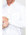 Image #4 - Gibson Men's Solid Long Sleeve Pearl Snap Western Shirt , White, hi-res