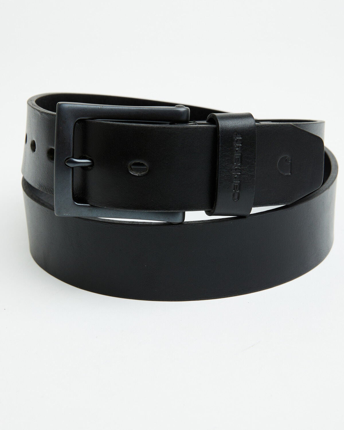 Carhartt Men's Anvil Leather Basic Belt, Black, hi-res