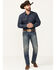 Wrangler Retro Men's Bozeman Medium Wash Low Rise Slim Straight Jeans , Denim, hi-res