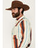 Image #2 - RANK 45&reg; Men's Georgia Line Southwestern Stripe Print Long Sleeve Button-Down Stretch Western Shirt, Ivory, hi-res